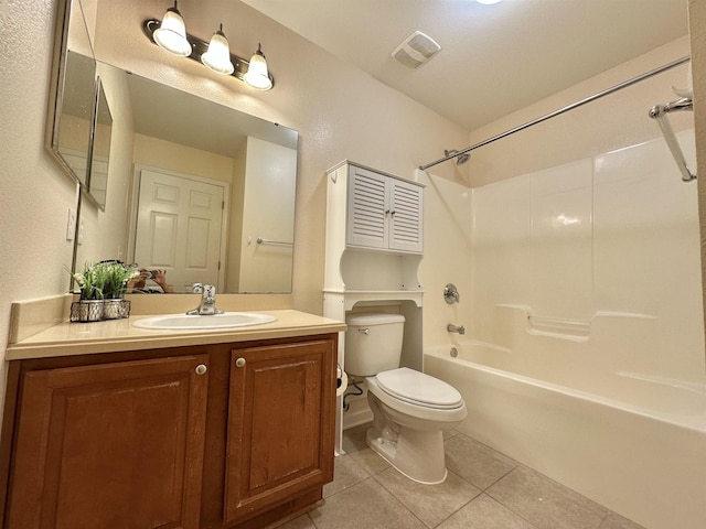 1723 Quazar Rd, Tallahassee, FL 32311 - full bath with tile patterned flooring, shower / bath combination, and vanity