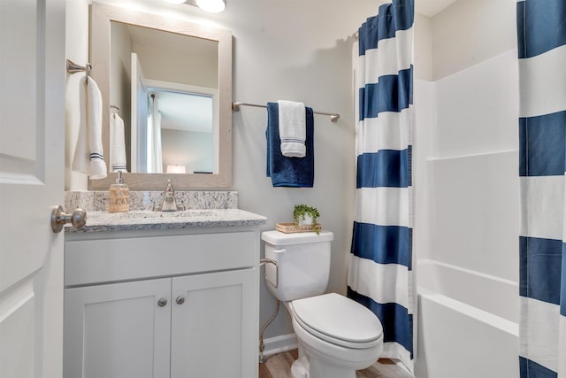 1956 Evanston Ave Unit 605, Tallahassee, FL 32304 - full bathroom featuring vanity, shower / tub combo, and toilet