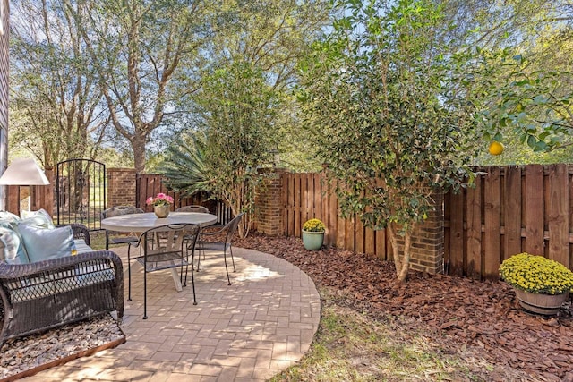 view of patio / terrace featuring outdoor lounge area