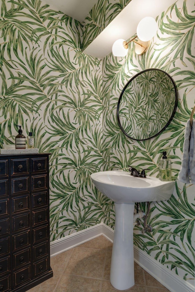 bathroom featuring tile patterned floors