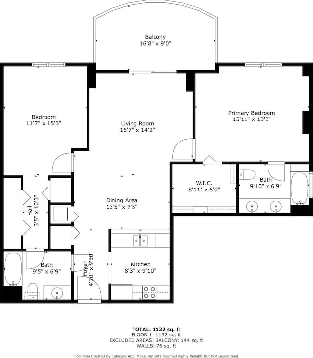 300 S Duval St Unit 612, Tallahassee, FL 32301 - view of home floor plan