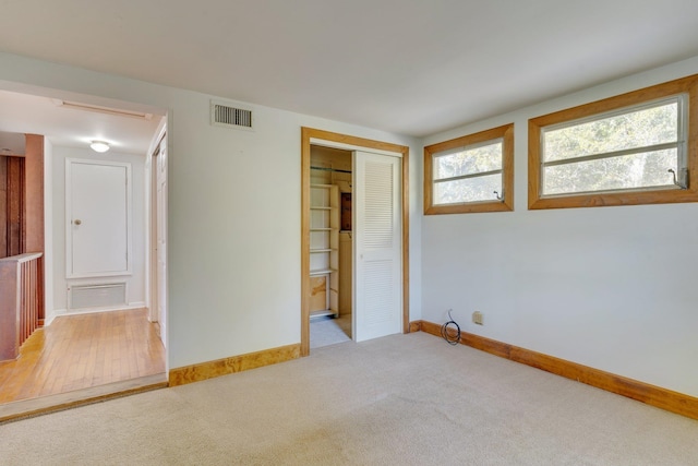 view of carpeted empty room