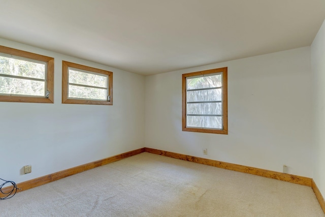 view of carpeted empty room