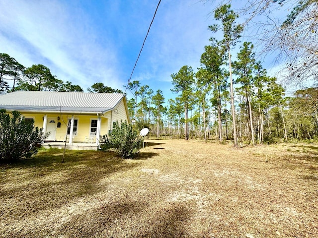 exterior space with a porch