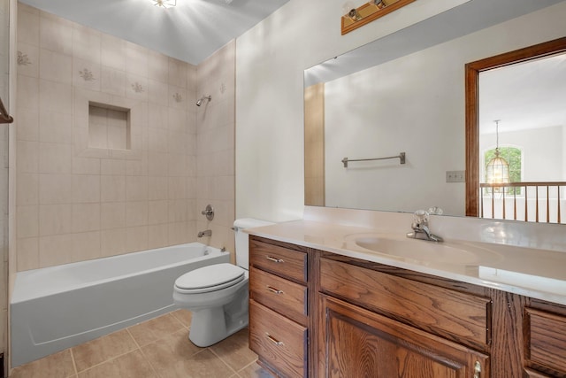 332 Winnstead Ct, Tallahassee, FL 32312 - bathroom featuring vanity,  shower combination, and tile patterned floors