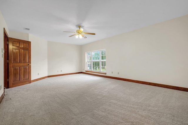 332 Winnstead Ct, Tallahassee, FL 32312 - spare room with a ceiling fan and carpet flooring