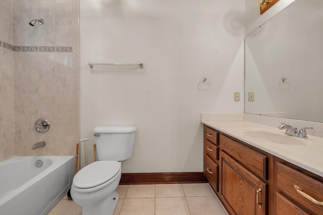 332 Winnstead Ct, Tallahassee, FL 32312 - bathroom with vanity, tile patterned flooring, and  shower combination