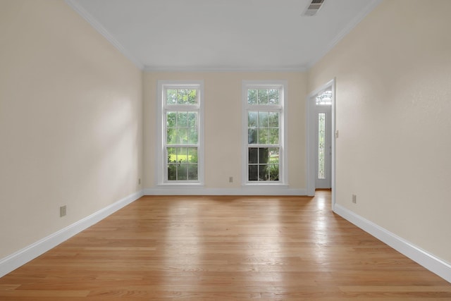 332 Winnstead Ct, Tallahassee, FL 32312 - unfurnished room featuring ornamental molding and light wood-style flooring