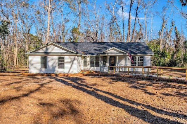 view of ranch-style house