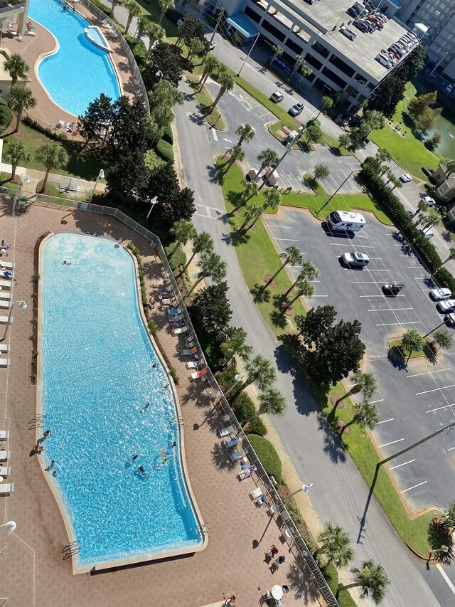 122 Seascape Dr Unit 1406, Destin, FL 32550 - aerial overview of property's location featuring a pool area