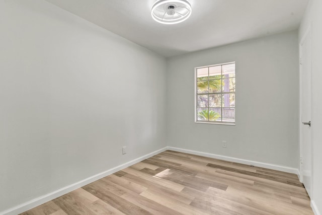 empty room featuring light hardwood / wood-style floors