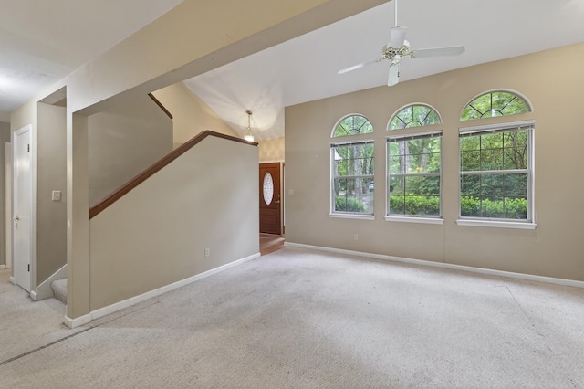 11022 Wildlife Trl, Tallahassee, FL 32312 - unfurnished living room with healthy amount of natural light, carpet, and baseboards