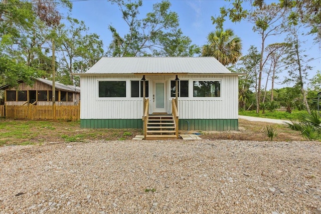 209 SE 10th St, Steinhatchee, FL 32359 - view of front of home with metal roof