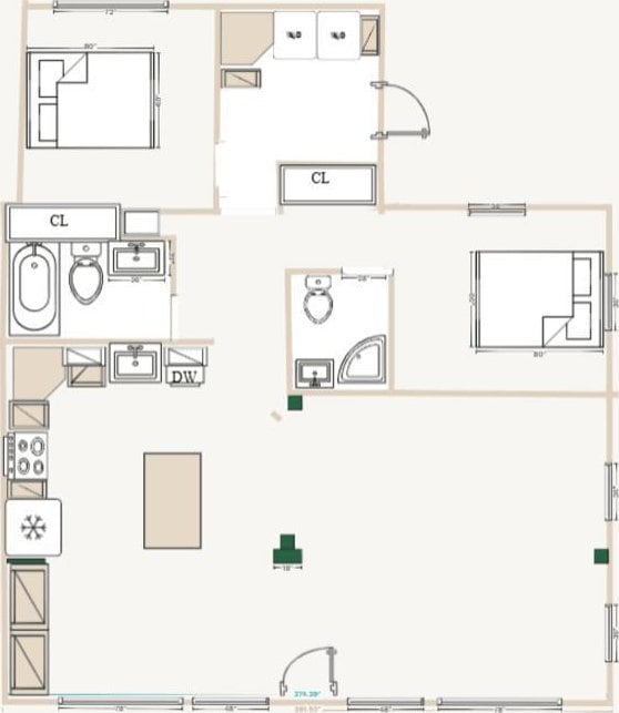 209 SE 10th St, Steinhatchee, FL 32359 - floor plan / room layout