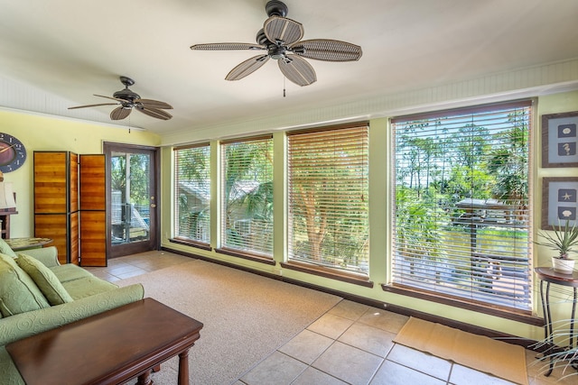 35 Sunrise Ln, Panacea, FL 32346 - sunroom with tile patterned flooring and healthy amount of natural light