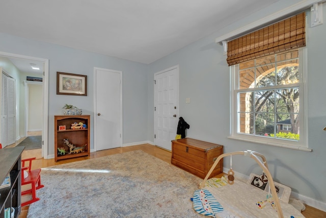 interior space featuring hardwood / wood-style floors