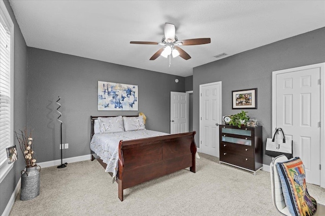 7087 Valhalla Ranch Dr, Perry, FL 32348 - bedroom with carpet floors and ceiling fan