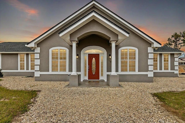 7087 Valhalla Ranch Dr, Perry, FL 32348 - doorway to property featuring stucco siding