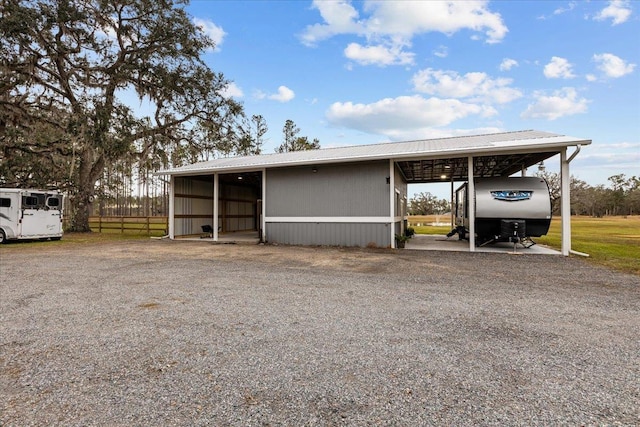 7087 Valhalla Ranch Dr, Perry, FL 32348 - view of pole building with a carport