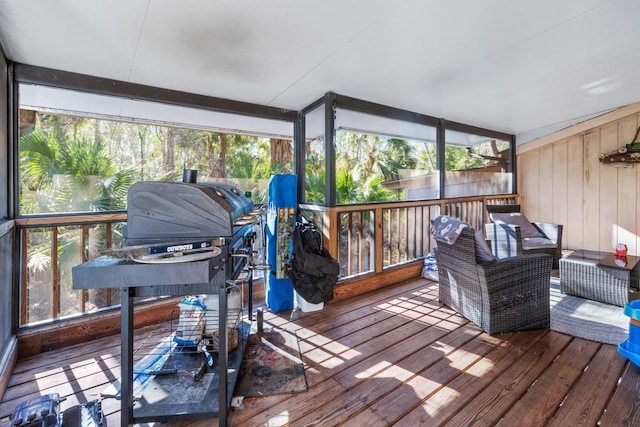 view of sunroom / solarium