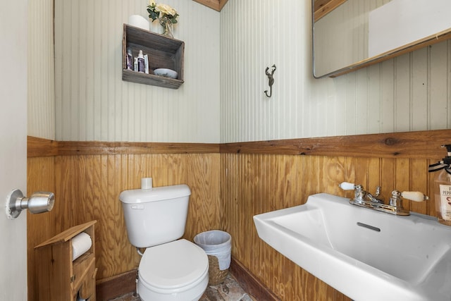 bathroom with toilet and sink