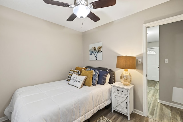 1816 Aaron Rd, Tallahassee, FL 32303 - bedroom featuring wood finished floors and a ceiling fan