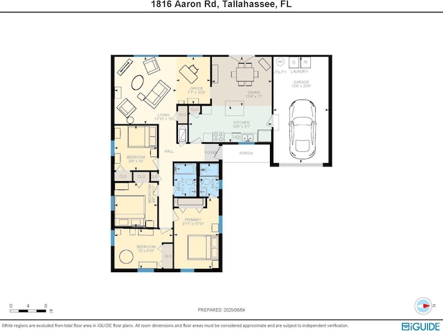 1816 Aaron Rd, Tallahassee, FL 32303 - view of room layout