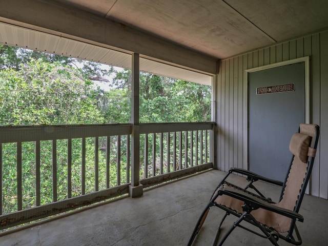 view of balcony
