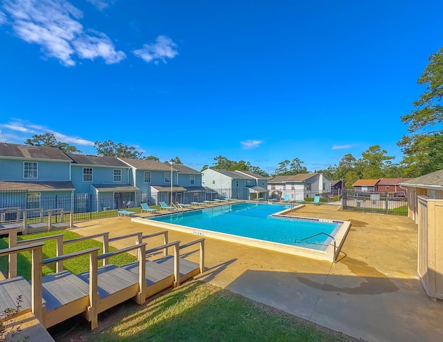 view of pool with a patio