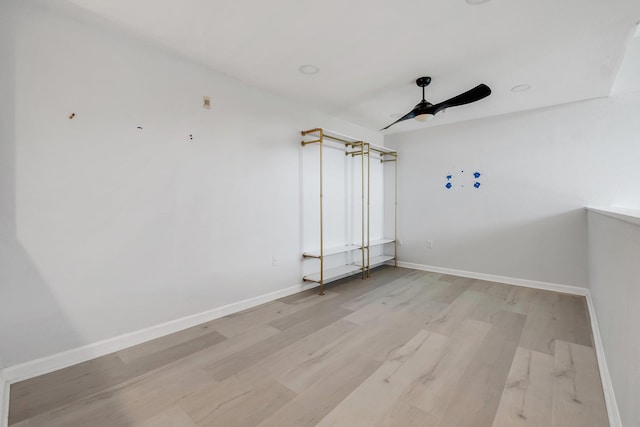 2801 Chancellorsville Dr Unit 236, Tallahassee, FL 32312 - unfurnished room featuring ceiling fan, light wood finished floors, and baseboards