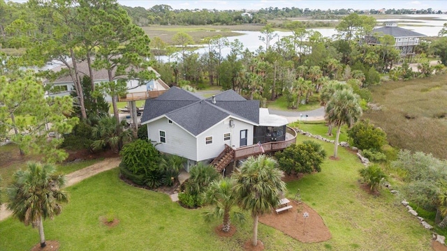 40 Carrol Dr, Crawfordville, FL 32327 - aerial view of property and surrounding area featuring a nearby body of water
