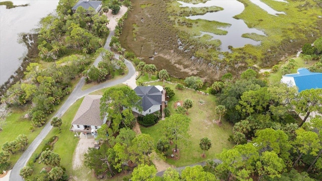 40 Carrol Dr, Crawfordville, FL 32327 - aerial view of a large body of water