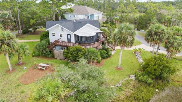 40 Carrol Dr, Crawfordville, FL 32327 - aerial view of property and surrounding area