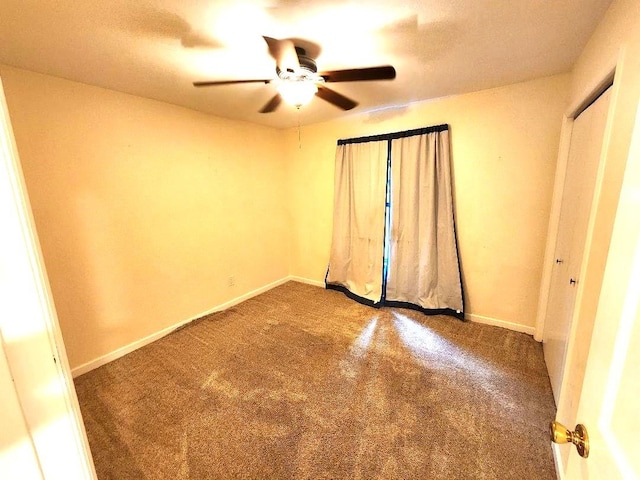 2405 Lanrell Dr, Tallahassee, FL 32303 - carpeted empty room featuring a ceiling fan and baseboards