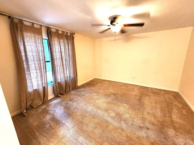 2405 Lanrell Dr, Tallahassee, FL 32303 - carpeted spare room featuring ceiling fan and baseboards