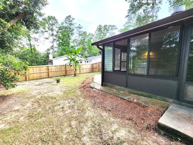 2405 Lanrell Dr, Tallahassee, FL 32303 - view of yard featuring a sunroom