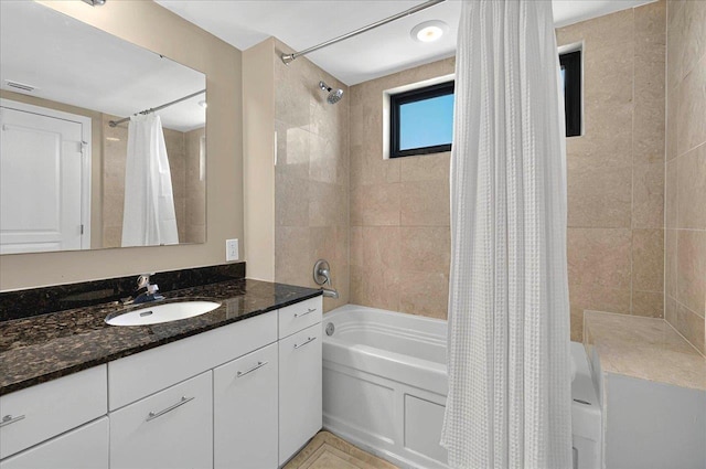 300 S Duval St Unit 1402, Tallahassee, FL 32301 - full bath featuring vanity and shower / bathtub combination with curtain