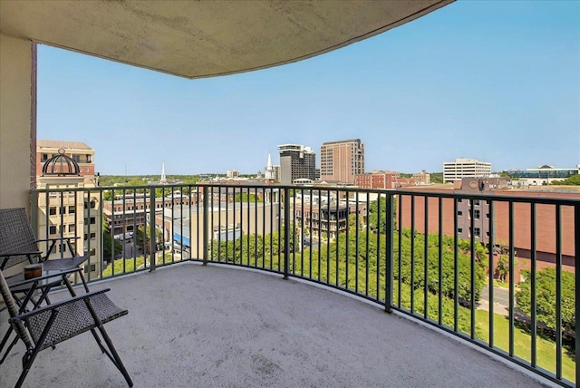 300 S Duval St Unit 1402, Tallahassee, FL 32301 - balcony featuring a city view