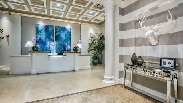 300 S Duval St Unit 1402, Tallahassee, FL 32301 - welcome area featuring ornate columns