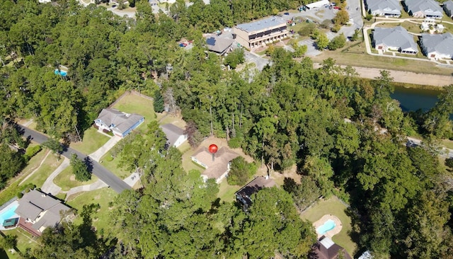 drone / aerial view with a residential view