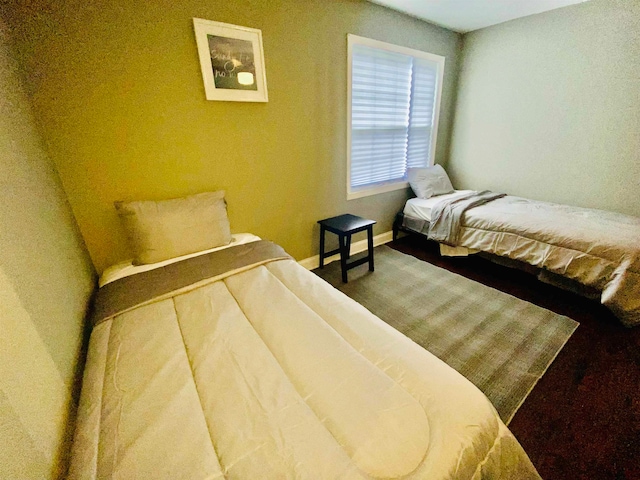 bedroom with carpet floors