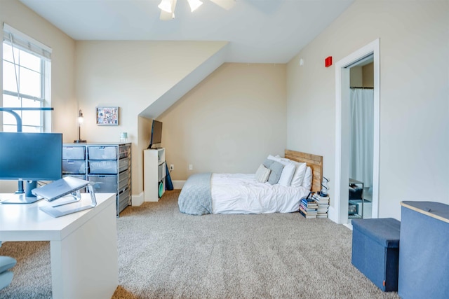 415 Saint Francis St Unit 133, Tallahassee, FL 32301 - bedroom featuring light colored carpet, an office area, and a ceiling fan