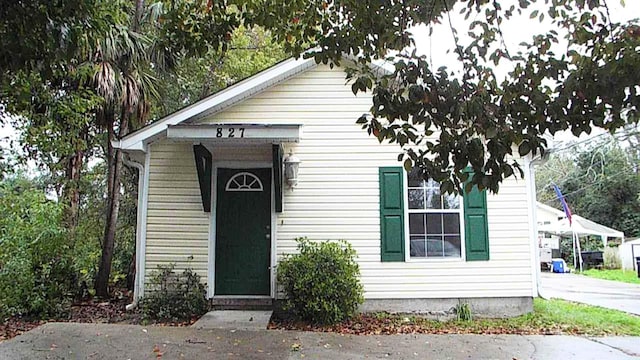 view of bungalow