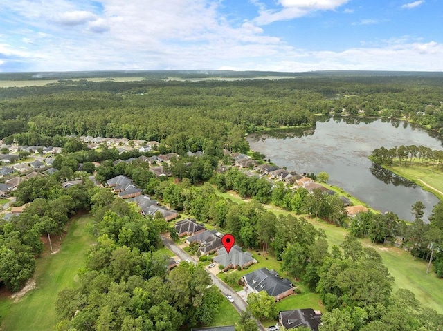 9187 Mcdougal Ct, Tallahassee, FL 32312 - view of property location with a heavily wooded area, a large body of water, and nearby suburban area
