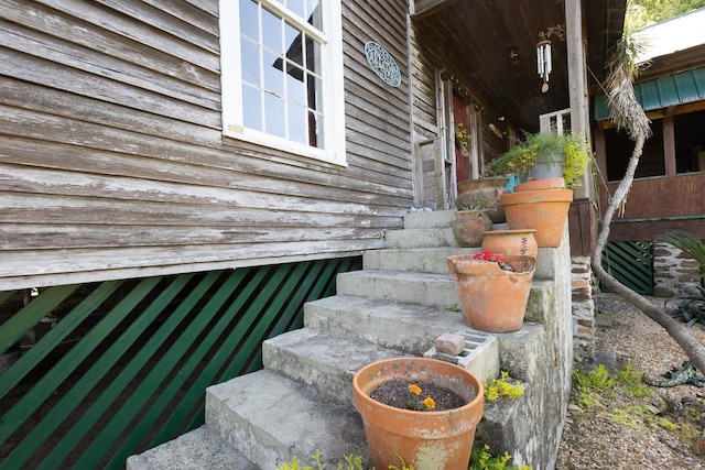 view of staircase