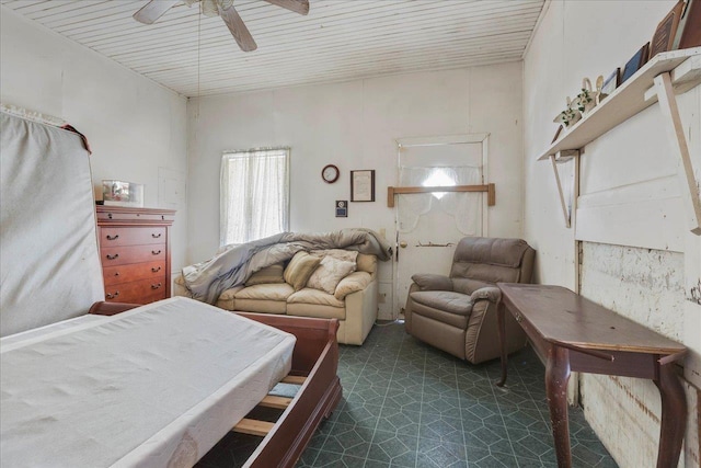 143 Washington Ave, Havana, FL 32333 - bedroom with dark flooring and a ceiling fan