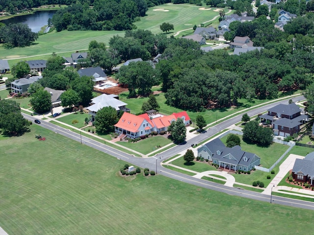 4640 Grove Park Dr, Tallahassee, FL 32311 - aerial perspective of suburban area featuring a local golf course and a nearby body of water
