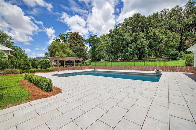 4640 Grove Park Dr, Tallahassee, FL 32311 - view of swimming pool with a pergola and a patio
