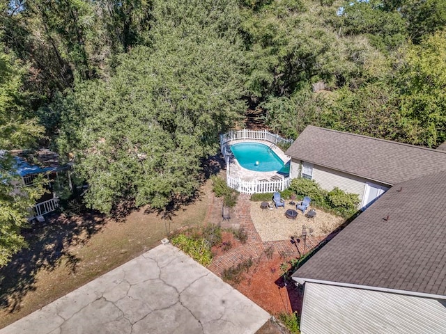 birds eye view of property