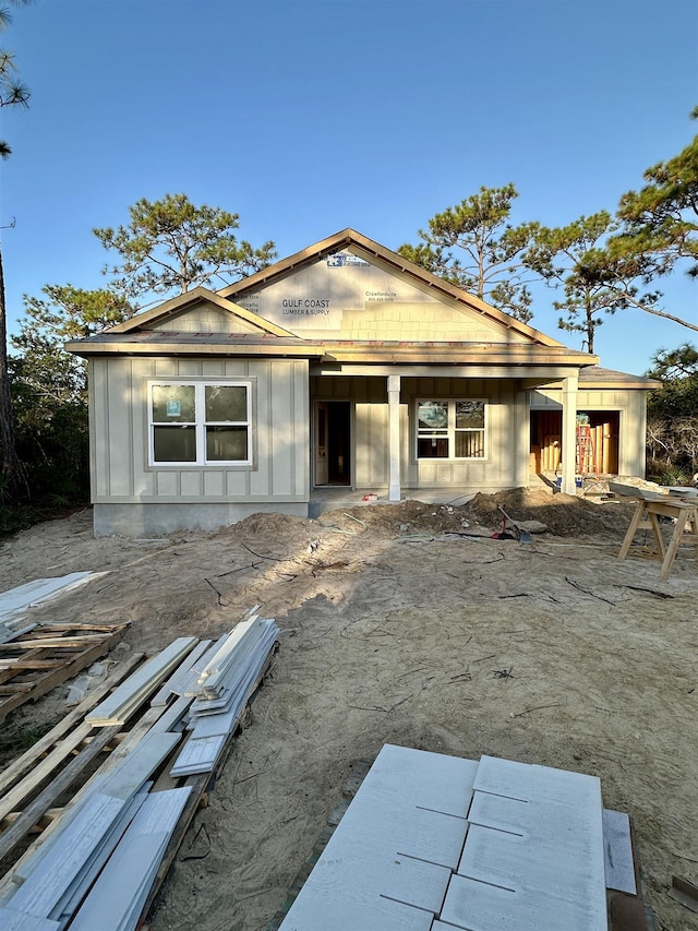 view of property under construction